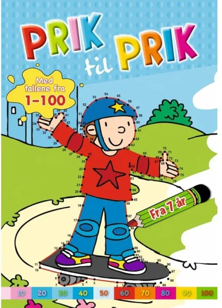 Prick till prick: 1-100 (skater) - Hobby - häftad