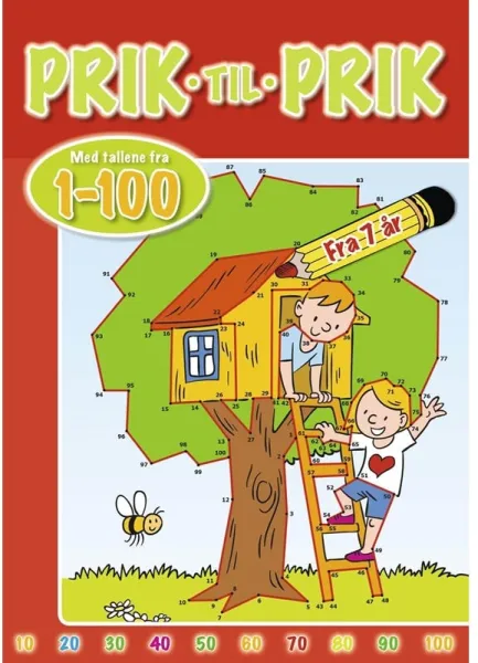 Prik till prick: 1-100 (Lekstuga) - Hobby - häfte